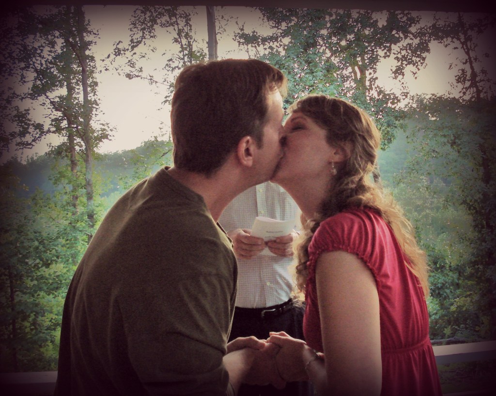 wedding kiss