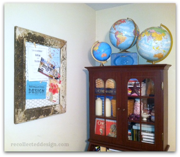 watermarked globes and board