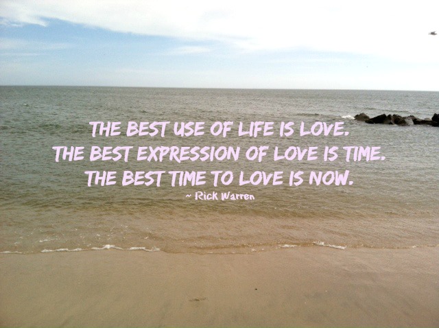 time to love is now